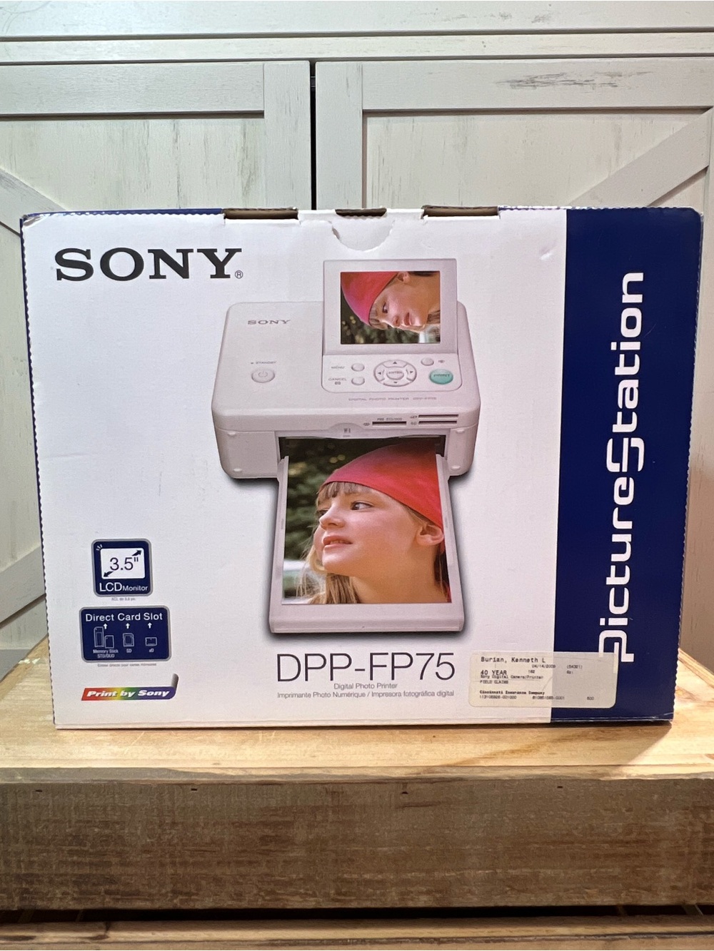 Sony DPP-FP75 Picture Station Photo Printer 3.5" LCD Screen 4x6" Dye-Sub NEW
